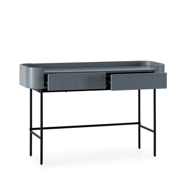 Consola Willa 120 cm Azul, vista del interior abierto