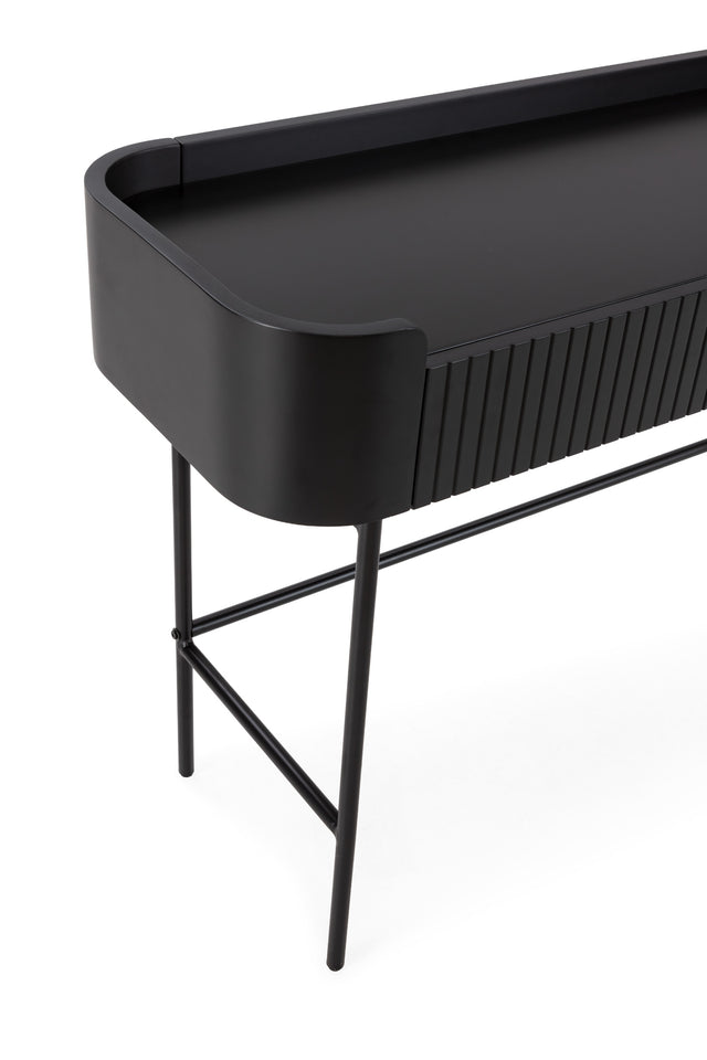Consola Willa 120 cm Negro, vista lateral derecha