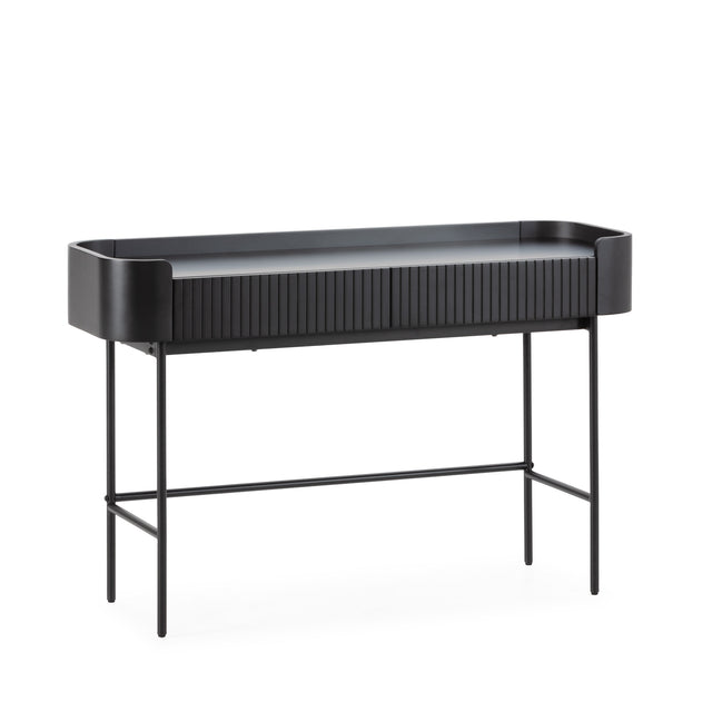 Consola Willa 120 cm Negro, vista lateral izquierda