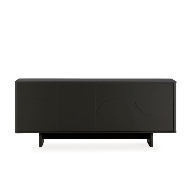 Aparador Solei 180 cm Negro, vista frontal