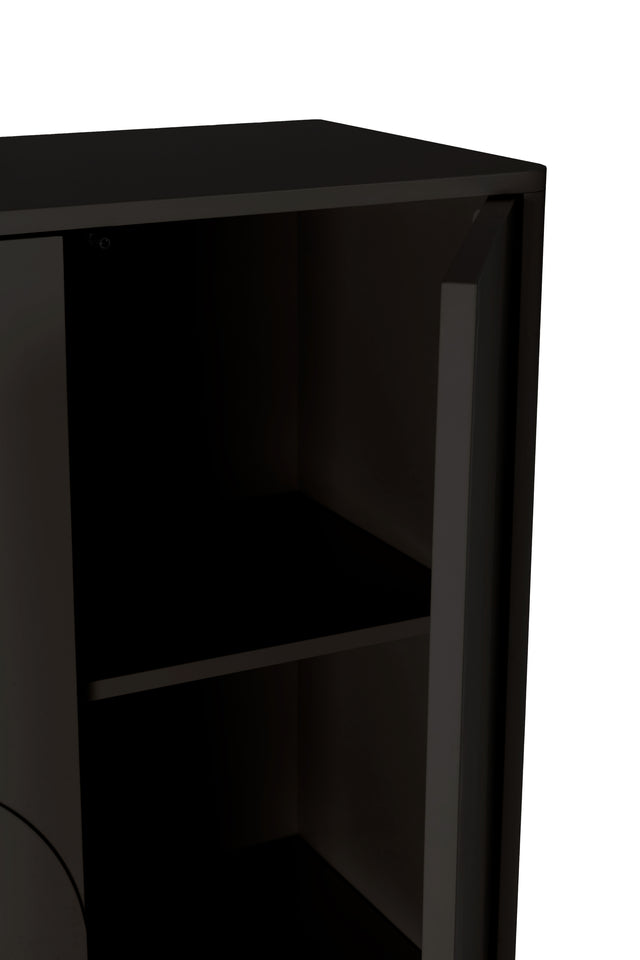 Mueble auxiliar Solei 80 cm Negro, vista lateral derecha