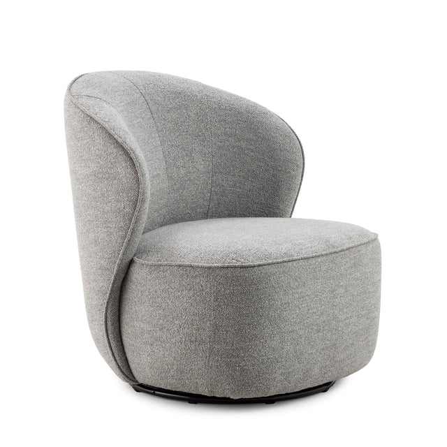 Sillón Edna Gris, vista lateral izquierda