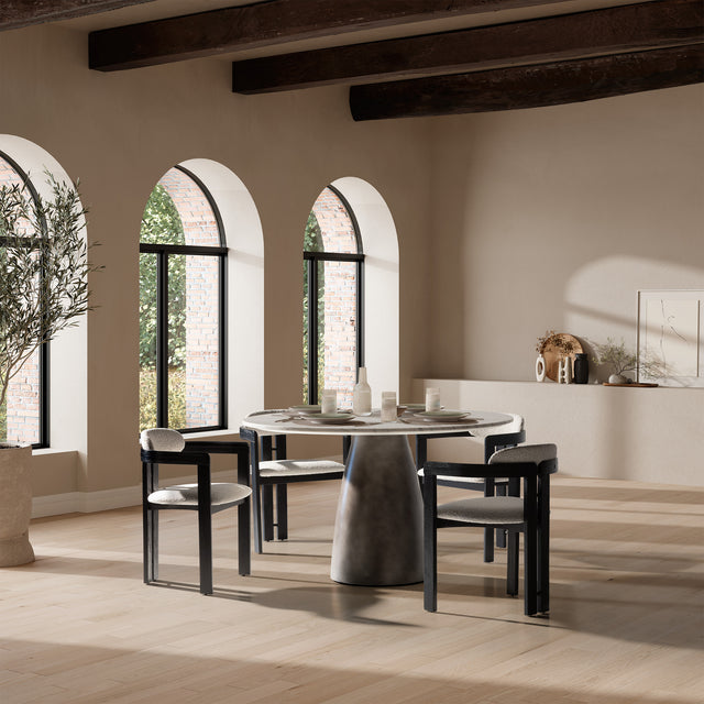 Silla Tapizada Eiden Blanco, vista adicional
