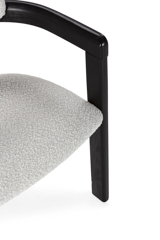 Silla Tapizada Eiden Blanco, vista adicional