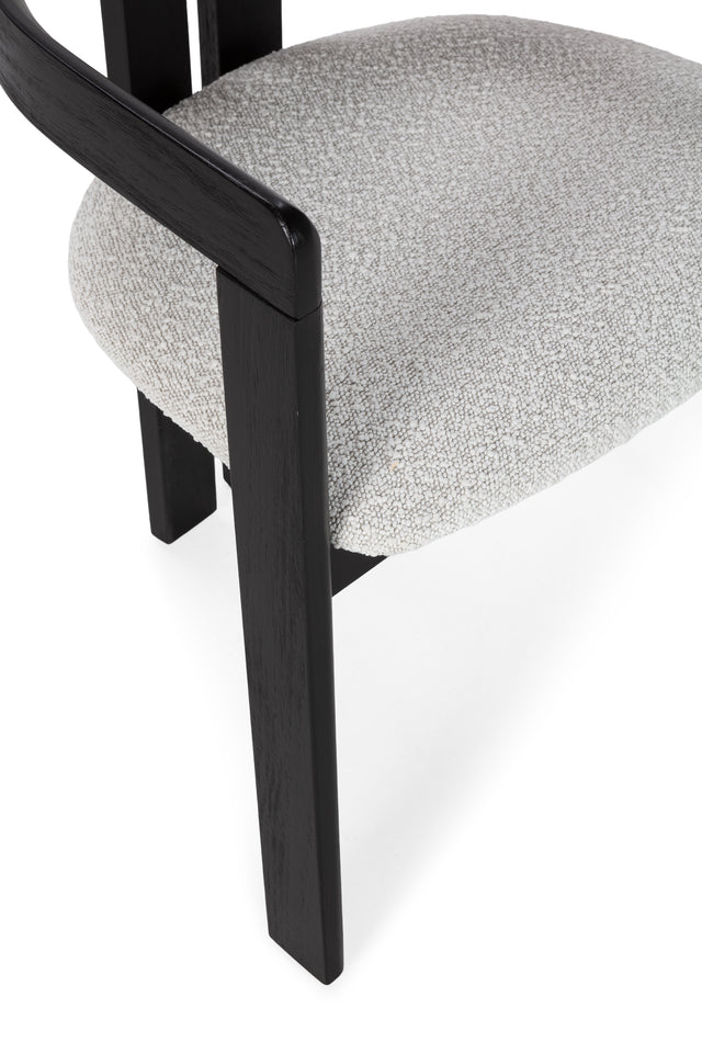 Silla Tapizada Eiden Blanco, vista adicional