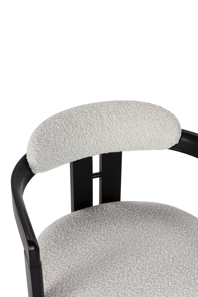 Silla Tapizada Eiden Blanco, vista adicional