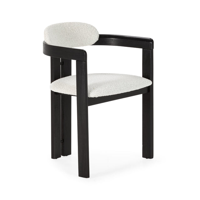 Silla Tapizada Eiden Blanco, detalle del acabado