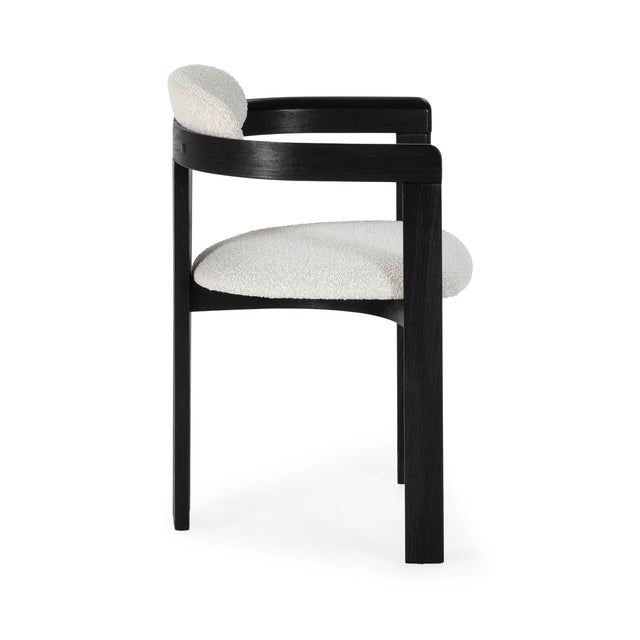 Silla Tapizada Eiden Blanco, detalle del diseño