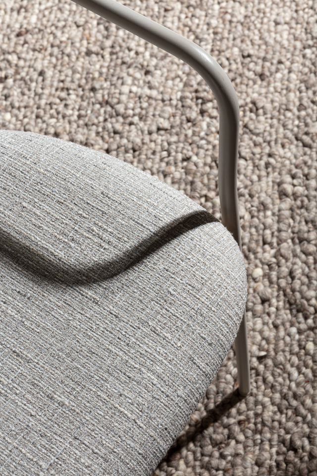 Silla Tapizada Nour Beige & Roble, vista adicional