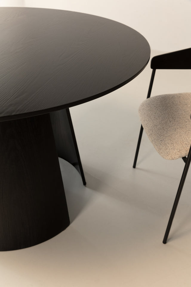 Mesa de Comedor Redonda Zuri Ø 120 Negra, vista adicional