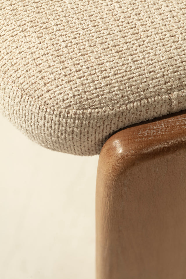Silla de Comedor Nadia Beige Roble Lavado, vista adicional