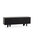 Mueble TV Tamira 160 cm Negro, vista lateral izquierda
