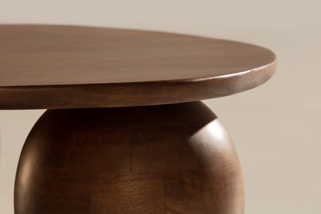 Mesa de centro Alisha 107 cm Marron, vista lateral derecha