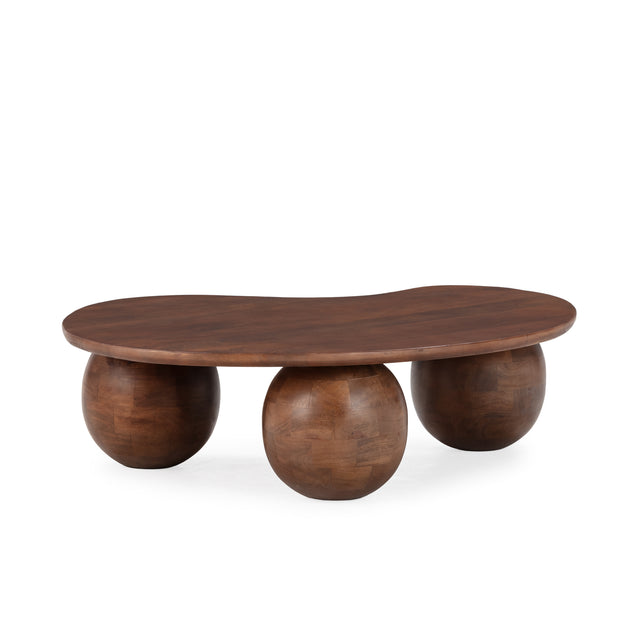 Mesa de centro Alisha 107 cm Marron, detalle del diseño
