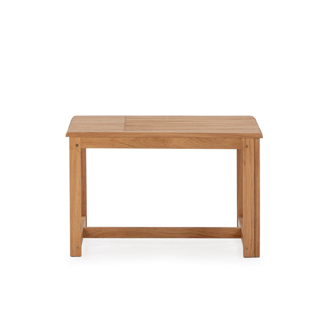 Mesa de centro extensible Unai 70–110 cm Roble, vista frontal