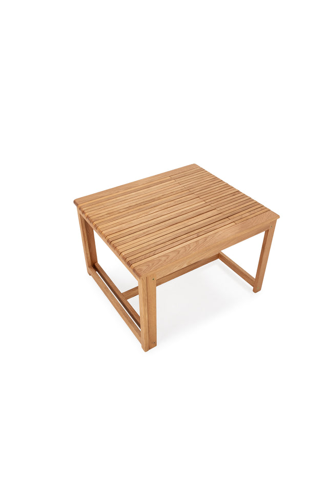 Mesa de centro extensible Unai 70–110 cm Roble, detalle del diseño desde otro ángulo