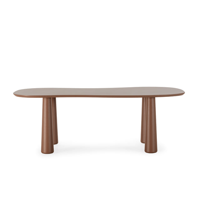 Mesa de comedor Nahia 220 cm Terracota, vista frontal