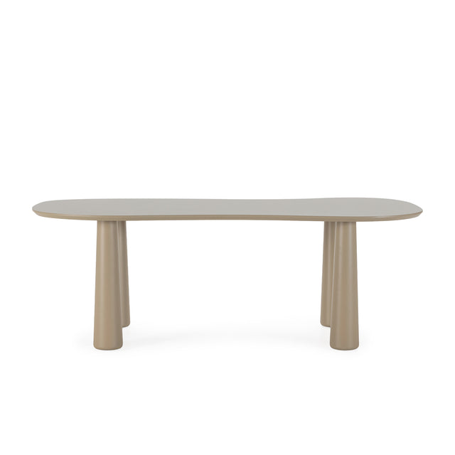 Mesa de comedor Nahia 220 cm Arena, vista frontal
