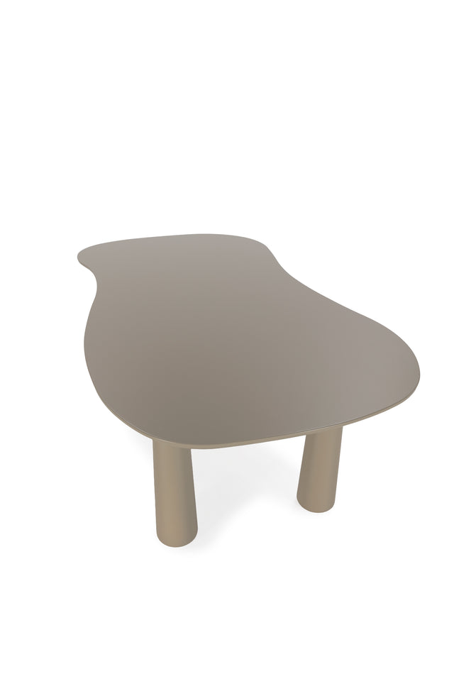 Mesa de comedor Nahia 220 cm Arena, detalle del diseño