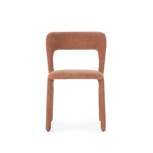 Silla de comedor Lilia Teja, vista frontal