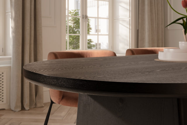 Mesa de Comedor Ovalada Blair 220 Negra, vista adicional