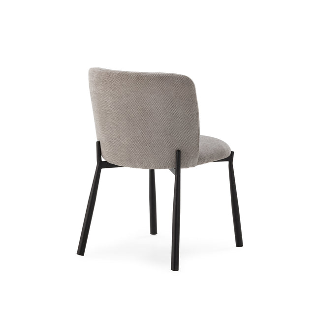 Silla Tapizada Ginny Gris, vista adicional