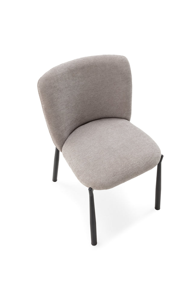 Silla Tapizada Ginny Gris, vista adicional