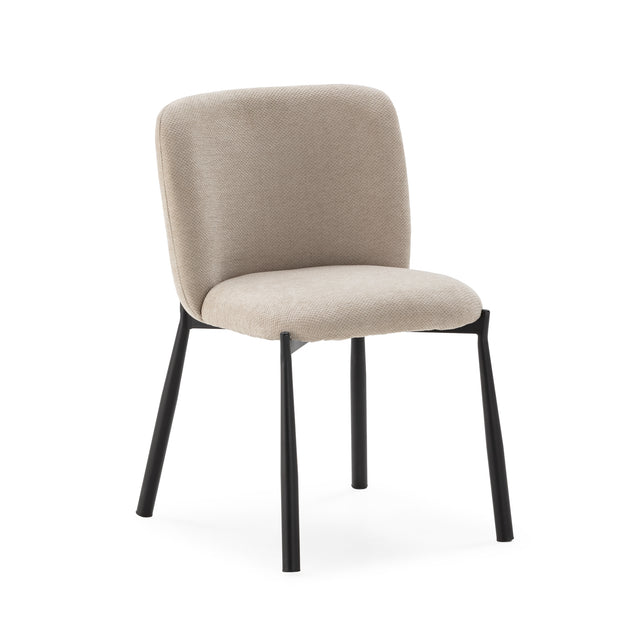 Silla Tapizada Ginny Beige, vista principal