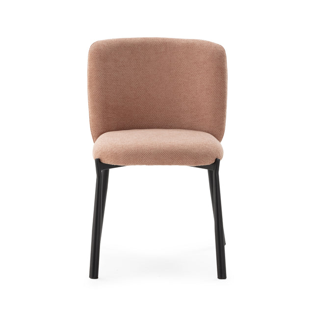 Silla Tapizada Ginny Coral, vista lateral