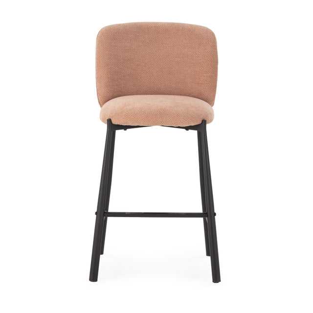 Taburete Alto Ginny Coral, vista lateral