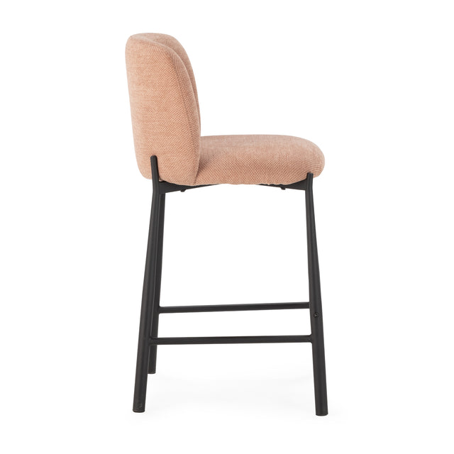 Taburete Alto Ginny Coral, detalle del diseño