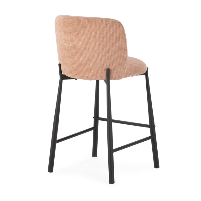 Taburete Alto Ginny Coral, vista frontal