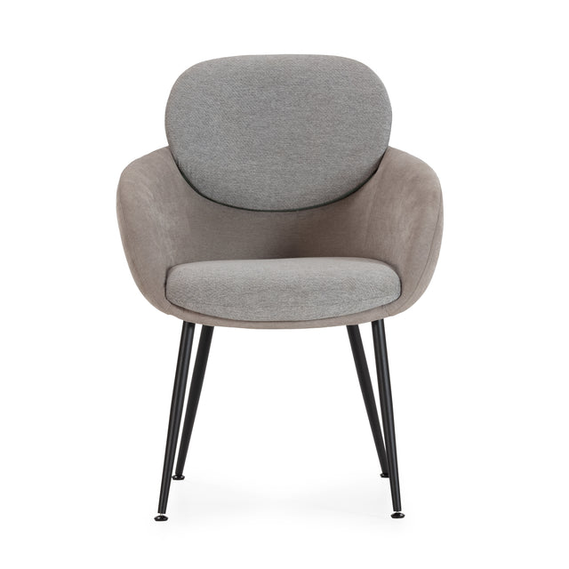 Sillón Nure Gris, vista frontal