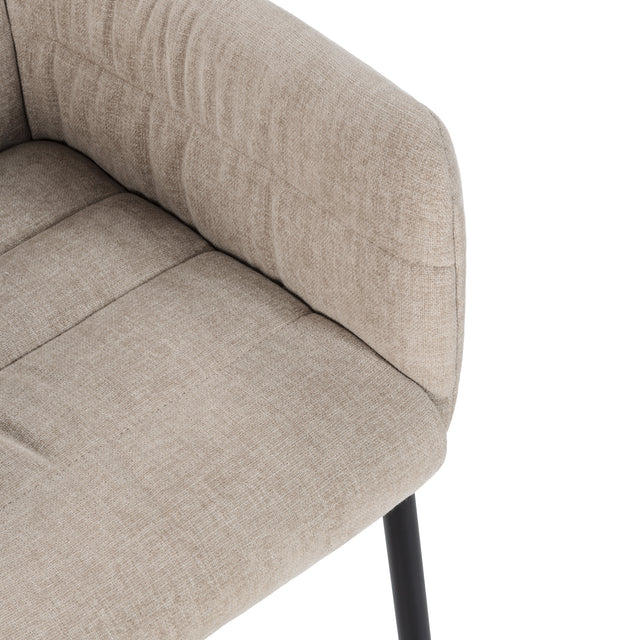 Sillón Naomi Beige, vista lateral derecha