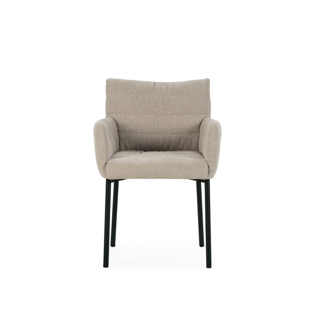 Sillón Naomi Beige, vista frontal
