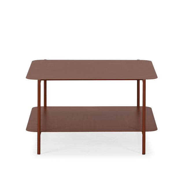 Mesa de centro Beatrix 73,4 cm Terracota, vista frontal