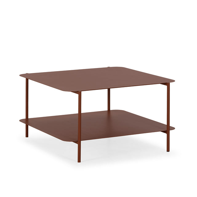 Mesa de centro Beatrix 73,4 cm Terracota, vista lateral izquierda