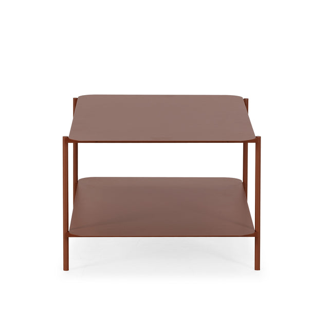 Mesa de centro rectangular Beatrix 90 cm Terracota, vista lateral izquierda