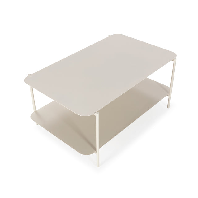 Mesa de centro rectangular Beatrix 90 cm Crema, detalle del diseño