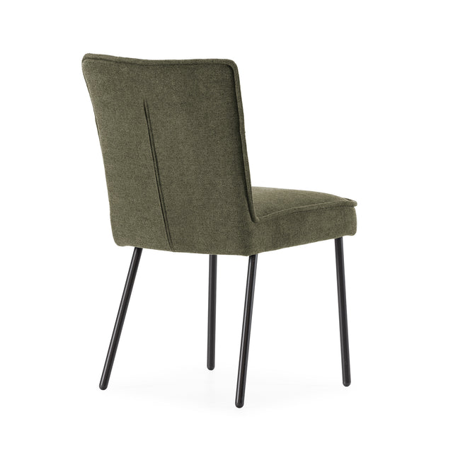 Silla de comedor Vesta Verde, detalle del diseño