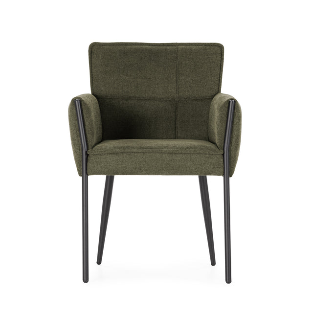 Sillón Vesta Verde, vista frontal