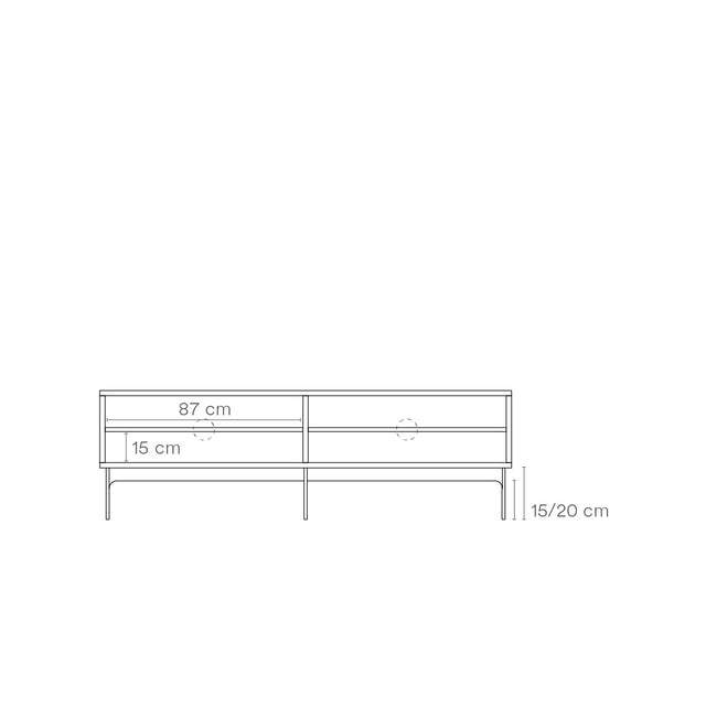 Mueble tv Blur 180cm Roble Teulat