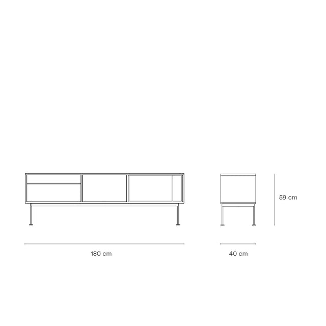 Mueble tv Yoko roble 180cm Teulat