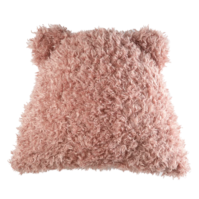 Mueble Cojín Osito de Peluche Rosa vista principal de estilo nórdico