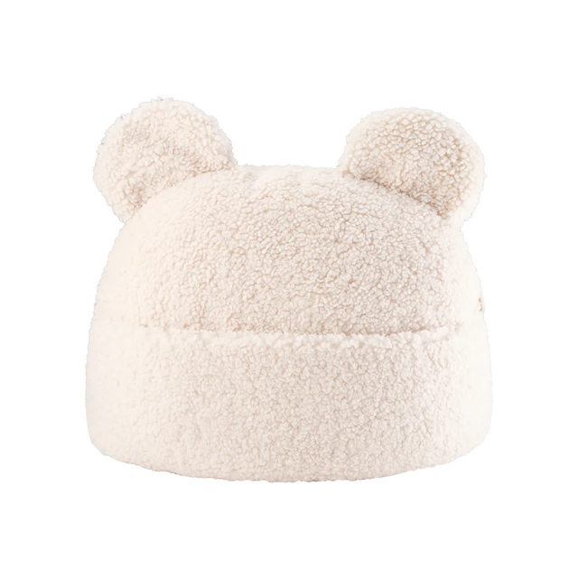 Mueble Cojín con Bolsillo Osito de Peluche Blanco Crema con acabado blanco, acabado crema en ambiente de estilo nórdico