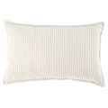 Mueble Cojín Rectangular de Pana Blanco Crema con acabado blanco, acabado crema vista principal de estilo nórdico