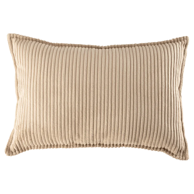 Mueble Cojín Rectangular de Pana Beige con acabado beige vista principal de estilo nórdico