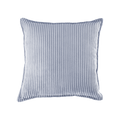 Mueble Cojín Cuadrado de Pana Azul vista principal de estilo nórdico