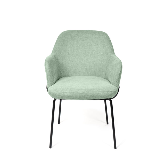 Silla Abigail Negra Verde con Patas negras | detalle de diseño | Somcasa Vlc | 00SL118628 | imagen 3