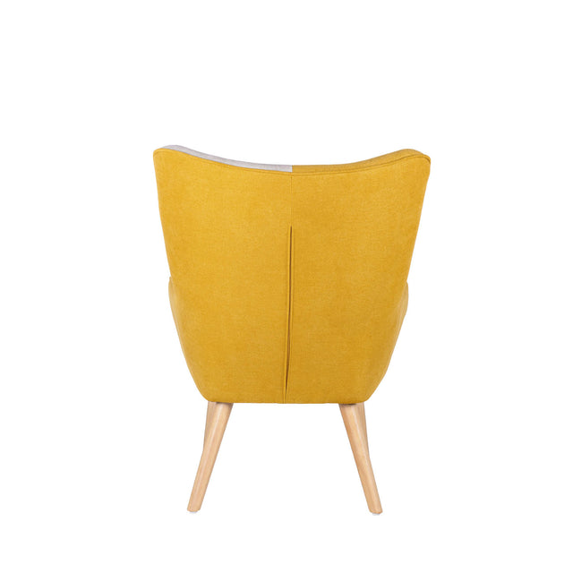 Butaca Florida Patchwork Mostaza de Somcasa Vlc - imagen 4